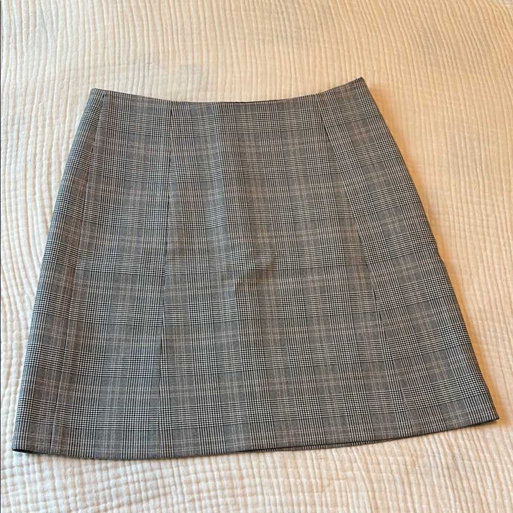 Classic Black & Tan Plaid Women's Skirt